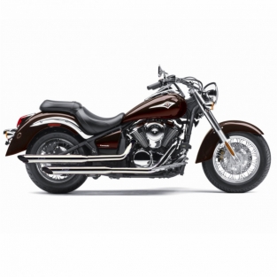 Silvertail K02 Chrome Compleet Uitlaatsysteem met Dubbele Einddemper met E-keur Kawasaki VN 900 Classic / Custom 2006 > 2016